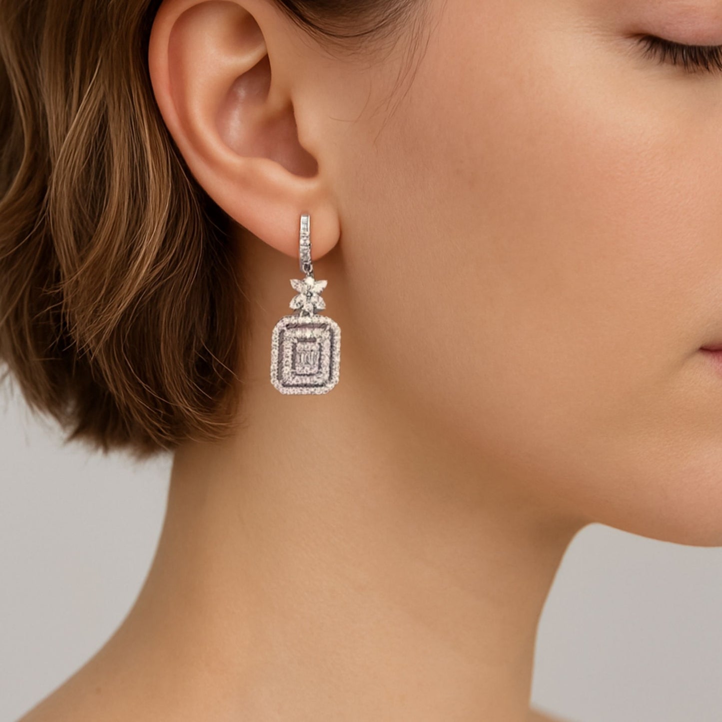 shining love earrings