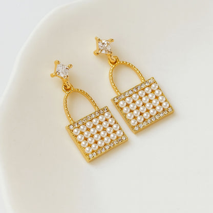 Pearl Bag Earrings
