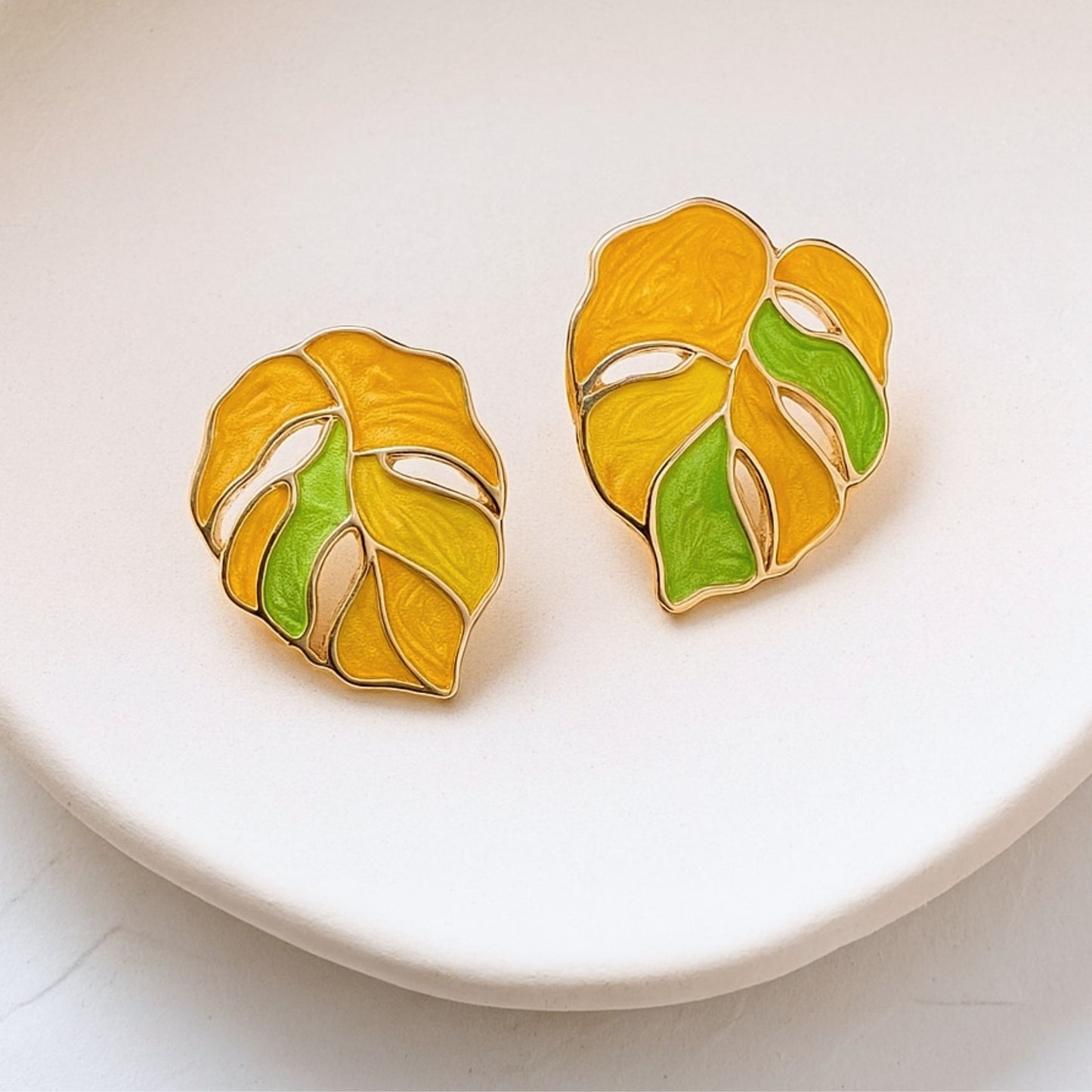 leaf earrings