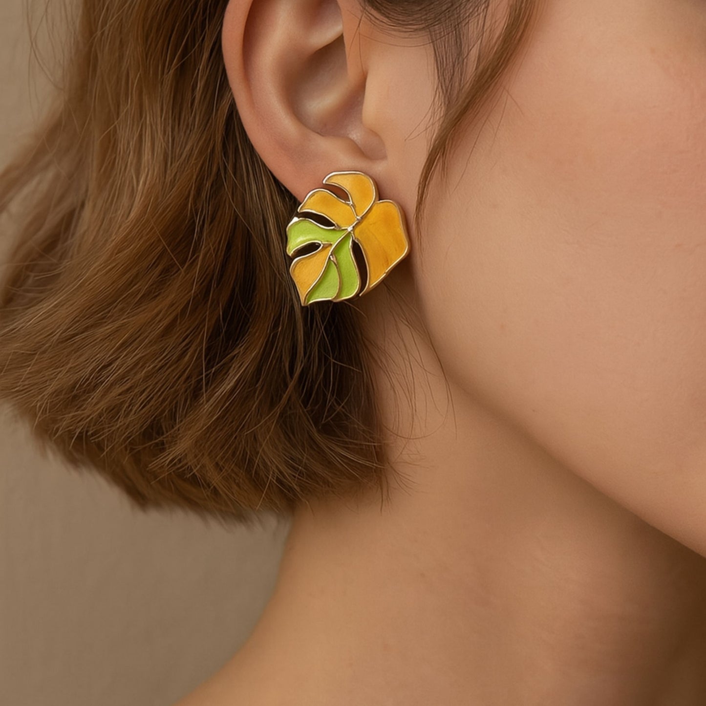 leaf earrings