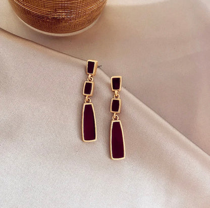 Classy Red Earrings